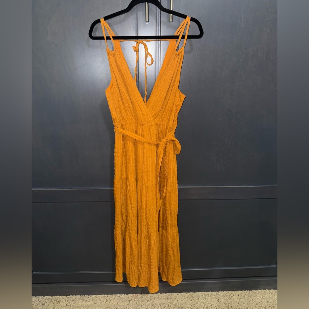 NWT Lush VNeck Mustard Yellow Dress
